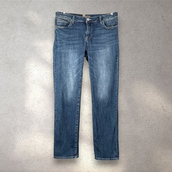 KUT from the Kloth Katy Boyfriend Jeans Womens Size 12 Dark Wash Relaxed Fit Y2K - Picture 1 of 10